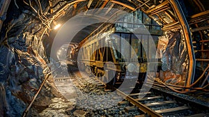 Train in a Tunnel Realistic CryEngine Rendering