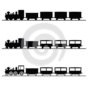 Train vector illustration black silhouette