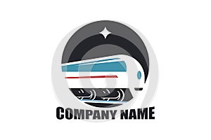 Train vector logo EPS 10 file