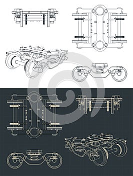 Train wheelbase drawings