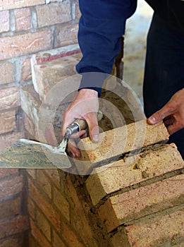 Trainee bricklayer photo