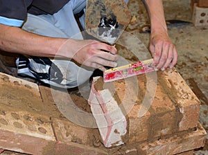 Trainee bricklayer photo