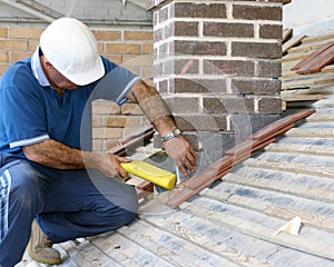 Trainee roofer