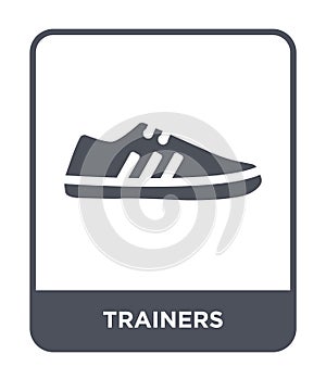 trainers icon in trendy design style. trainers icon isolated on white background. trainers vector icon simple and modern flat