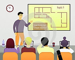 Training of architects in the classroom. Advanced training courses for architects.