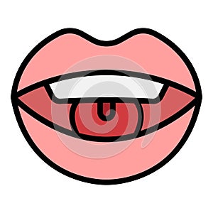 Training articulation icon vector flat