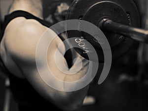 Training barbell gym strength