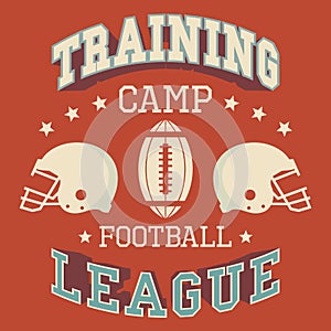 Training camp american football t-shirt