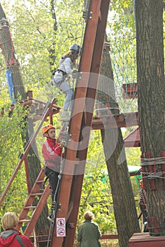 Training children climbing