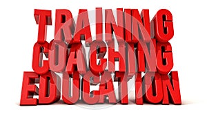 Training coaching and education text