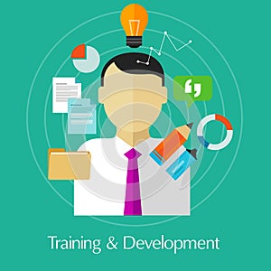 Training and development business education train skill improvement photo