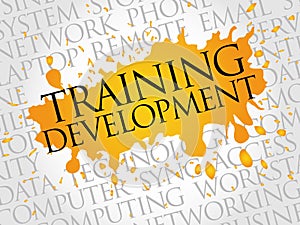 Training development word cloud