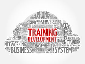 Training development word cloud