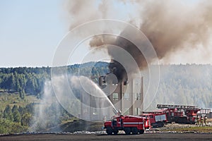 Training of fire fighters