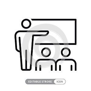Training icon isolated on white background. Vector illustration