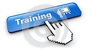 Training Icon Online Button Click