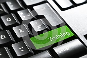 Training , Keyboard button enter symbol