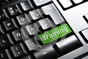 Training , Keyboard button enter symbol