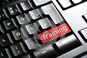 Training , Keyboard button enter symbol
