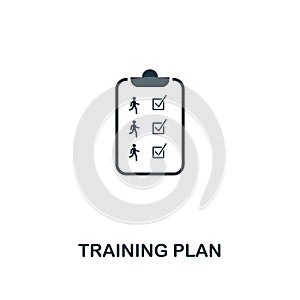 Training Plan icon. Premium style design from fitness icon collection. Pixel perfect Training Plan icon for web design