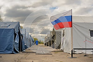 Training refugees camp of Russian Emergency Control Ministry in