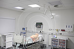 Training room to practice life support skills photo