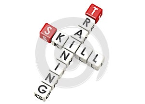 Training and skill crossword cube