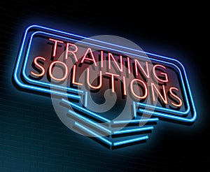 Training solutions concept.