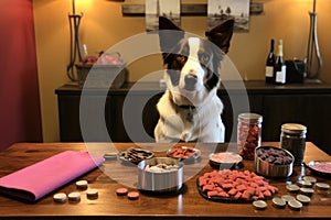 training treats and clicker on table, ready for use