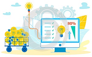 Training in work efficiency online illustration