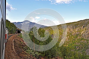 Trainride in northern Norway