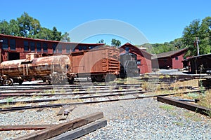 Trains at 1897 Railtown state park