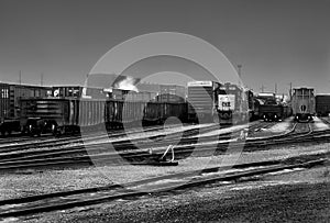 Trains in Detroit photo