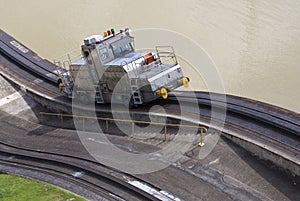 Trains side Panama Canal Miraflores