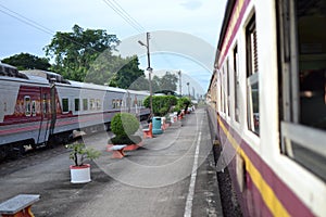 The trains station