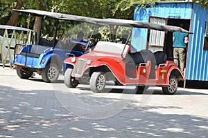 Trains for tourists in Machia Park