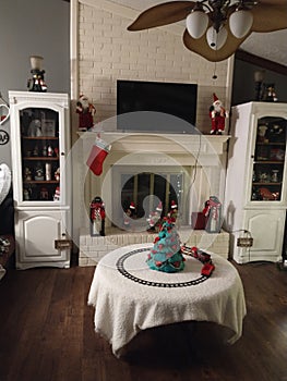 Trainset at Christmas decor