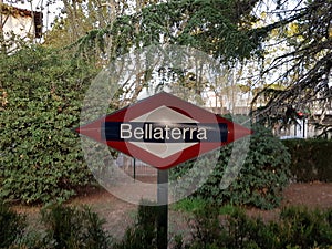 Trainstation Bellaterra in Barcelona, Spain photo