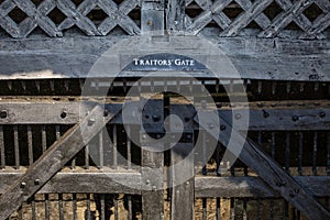 Traitors Gate at the Tower of London, UK