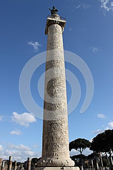 Trajan column in Rome