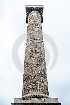 Trajan column in Rome Italy