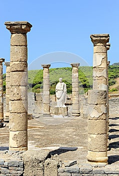 Trajan emperor in Baelo Claudia, Tarifa, Cadiz province, Spain