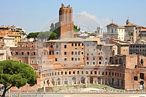 Trajan Market (Mercati Traianei) in Rome, Italy