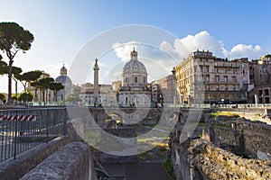 Trajan`s Column and Foro di Cesare - Viaggio nei Fori photo