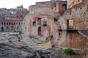 The Trajan`s Market in Rome, Italy