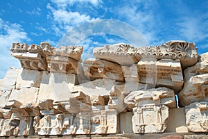 Trajan temple in Pergamon Turkey