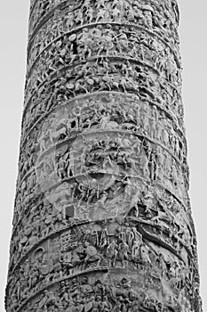 Trajans Column, Rome, Italy - details