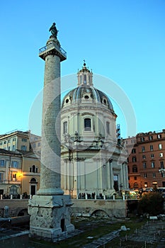 Trajans Column, Rome, Italy photo
