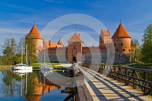 Trakai castle in Lithuania photo