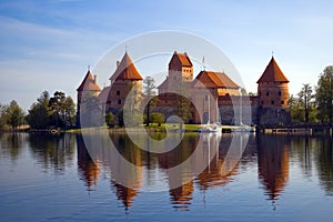 Trakai castle in Lithuania photo